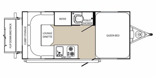 RV Rental Denver TREK Floor Plan